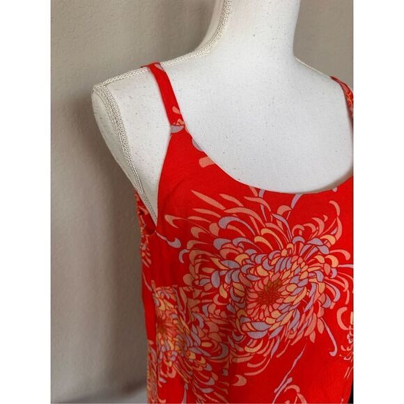 Cabi Orange Floral Adjustable Tank Top XS - Picture 5 of 7
